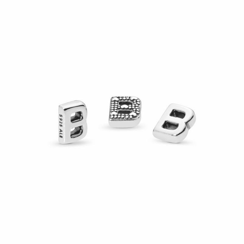 Pandora Letter B Petite Locket Charm NZ Sale, Sterling Silver (971380-GST)